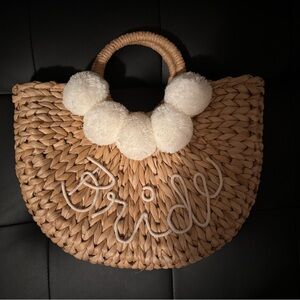 Chic Tan Bridal Woven Bag